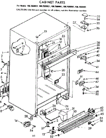Cabinet Parts parts for Kenmore Refrigerator 106.7699421 (1067699421, 106 7699421) from AppliancePartsPros.com