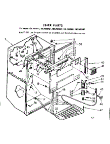 Liner Parts parts for Kenmore Refrigerator 106.7699421 (1067699421, 106 7699421) from AppliancePartsPros.com