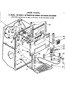 Liner Parts parts for Kenmore Refrigerator 106.7699440 (1067699440, 106 7699440) from AppliancePartsPros.com