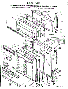Door Parts parts for Kenmore Refrigerator 106.7699460 (1067699460, 106 7699460) from AppliancePartsPros.com