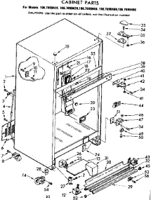 Cabinet Parts parts for Kenmore Refrigerator 106.7699460 (1067699460, 106 7699460) from AppliancePartsPros.com