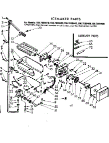 Icemaker Parts parts for Kenmore Refrigerator 106.7699460 (1067699460, 106 7699460) from AppliancePartsPros.com