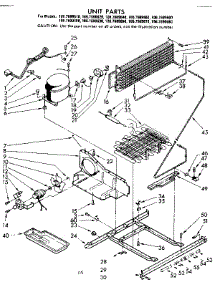 Unit Parts parts for Kenmore Refrigerator 106.7699690 (1067699690, 106 7699690) from AppliancePartsPros.com