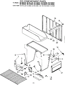 Ice Compartment Parts parts for Kenmore Refrigerator 106.7699690 (1067699690, 106 7699690) from AppliancePartsPros.com