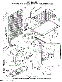 Unit Parts parts for Kenmore Refrigerator 106.8134380 (1068134380, 106 8134380) from AppliancePartsPros.com