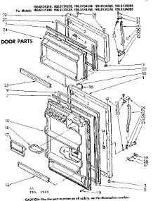Door Parts parts for Kenmore Refrigerator 106.8134390 (1068134390, 106 8134390) from AppliancePartsPros.com
