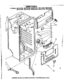 Liner Parts parts for Kenmore Refrigerator 106.8134750 (1068134750, 106 8134750) from AppliancePartsPros.com