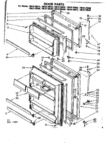 Door Parts parts for Kenmore Refrigerator 106.8139510 (1068139510, 106 8139510) from AppliancePartsPros.com