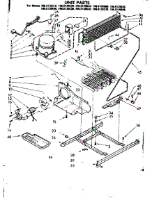 Unit Parts parts for Kenmore Refrigerator 106.8139550 (1068139550, 106 8139550) from AppliancePartsPros.com