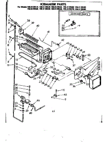 Icemaker Parts parts for Kenmore Refrigerator 106.8139550 (1068139550, 106 8139550) from AppliancePartsPros.com