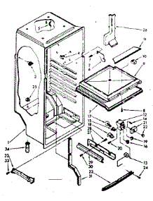 Liner Parts parts for Kenmore Refrigerator 106.8334311 (1068334311, 106 8334311) from AppliancePartsPros.com