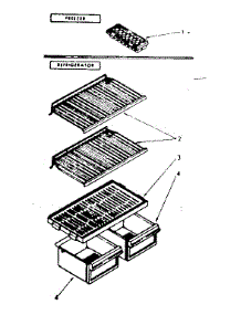 Shelf Parts parts for Kenmore Refrigerator 106.8334311 (1068334311, 106 8334311) from AppliancePartsPros.com