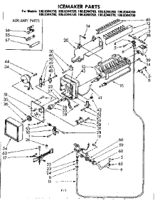 Icemaker Parts parts for Kenmore Refrigerator 106.8344700 (1068344700, 106 8344700) from AppliancePartsPros.com