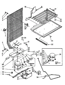 Unit parts for Kenmore Refrigerator 106.8354360 (1068354360, 106 8354360) from AppliancePartsPros.com