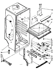 Liner Parts parts for Kenmore Refrigerator 106.8364310 (1068364310, 106 8364310) from AppliancePartsPros.com