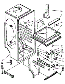 Liner Parts parts for Kenmore Refrigerator 106.8364373 (1068364373, 106 8364373) from AppliancePartsPros.com