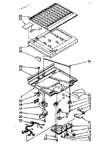 Compartment Separator Parts parts for Kenmore Refrigerator 106.8364730 (1068364730, 106 8364730) from AppliancePartsPros.com
