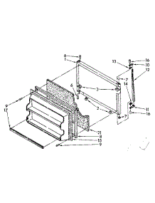 Freezer Door Parts parts for Kenmore Refrigerator 106.8364730 (1068364730, 106 8364730) from AppliancePartsPros.com