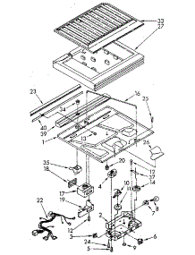 Compartment Separator parts for Kenmore Refrigerator 106.8370710 (1068370710, 106 8370710) from AppliancePartsPros.com