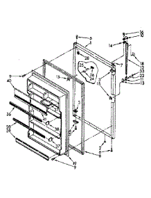 Refrigerator Door parts for Kenmore Refrigerator 106.8370761 (1068370761, 106 8370761) from AppliancePartsPros.com