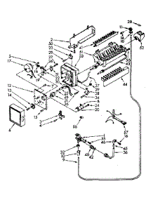 Icemaker parts for Kenmore Refrigerator 106.8370761 (1068370761, 106 8370761) from AppliancePartsPros.com