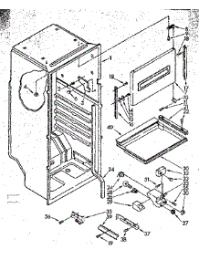 Liner Parts parts for Kenmore Refrigerator 106.8373000 (1068373000, 106 8373000) from AppliancePartsPros.com