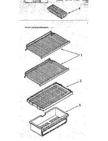 Shelf Parts parts for Kenmore Refrigerator 106.8373000 (1068373000, 106 8373000) from AppliancePartsPros.com