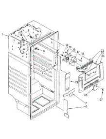 Liner parts for Kenmore Refrigerator 106.8374462 (1068374462, 106 8374462) from AppliancePartsPros.com