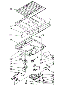 Compartment Separator parts for Kenmore Refrigerator 106.8374462 (1068374462, 106 8374462) from AppliancePartsPros.com