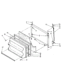 Freezer Door parts for Kenmore Refrigerator 106.8374462 (1068374462, 106 8374462) from AppliancePartsPros.com