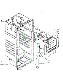 Liner Parts parts for Kenmore Refrigerator 106.8374710 (1068374710, 106 8374710) from AppliancePartsPros.com