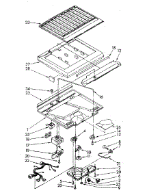 Compartment Separator parts for Kenmore Refrigerator 106.8376462 (1068376462, 106 8376462) from AppliancePartsPros.com