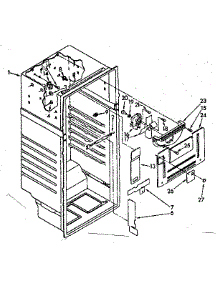 Liner Parts parts for Kenmore Refrigerator 106.8376470 (1068376470, 106 8376470) from AppliancePartsPros.com