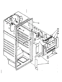 Liner Parts parts for Kenmore Refrigerator 106.8378744 (1068378744, 106 8378744) from AppliancePartsPros.com