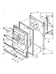 Refrigerator Door Parts parts for Kenmore Refrigerator 106.8378794 (1068378794, 106 8378794) from AppliancePartsPros.com