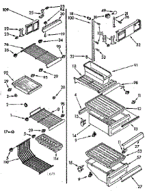 Liner Parts parts for Kenmore Refrigerator 106.8432412 (1068432412, 106 8432412) from AppliancePartsPros.com