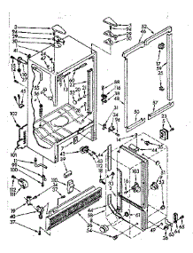 Cabinet Parts parts for Kenmore Refrigerator 106.8432442 (1068432442, 106 8432442) from AppliancePartsPros.com