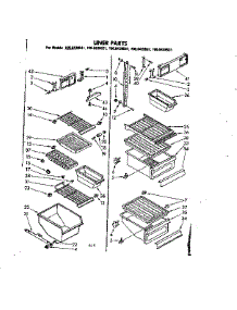 Liner Parts parts for Kenmore Refrigerator 106.8439521 (1068439521, 106 8439521) from AppliancePartsPros.com