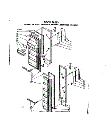 Door Parts parts for Kenmore Refrigerator 106.8439521 (1068439521, 106 8439521) from AppliancePartsPros.com