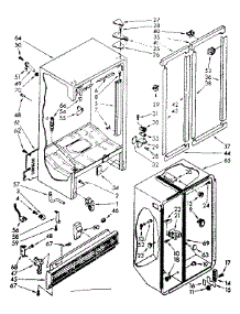 Cabinet Parts parts for Kenmore Refrigerator 106.8469410 (1068469410, 106 8469410) from AppliancePartsPros.com