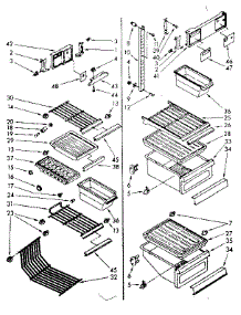 Liner Parts parts for Kenmore Refrigerator 106.8469410 (1068469410, 106 8469410) from AppliancePartsPros.com
