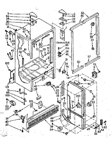 Cabinet Parts parts for Kenmore Refrigerator 106.8472431 (1068472431, 106 8472431) from AppliancePartsPros.com