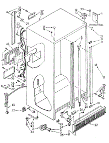 Cabinet parts for Kenmore Refrigerator 106.8490061 (1068490061, 106 8490061) from AppliancePartsPros.com