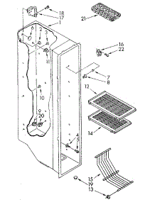 Freezer Liner parts for Kenmore Refrigerator 106.8490061 (1068490061, 106 8490061) from AppliancePartsPros.com