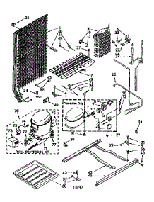 Unit parts for Kenmore Refrigerator 106.8490061 (1068490061, 106 8490061) from AppliancePartsPros.com