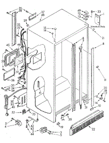 Cabinet parts for Kenmore Refrigerator 106.8490263 (1068490263, 106 8490263) from AppliancePartsPros.com