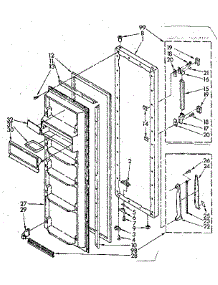 Refrigerator Door Parts parts for Kenmore Refrigerator 106.8532620 (1068532620, 106 8532620) from AppliancePartsPros.com