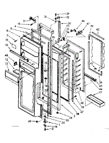 Refrigerator Door Parts parts for Kenmore Refrigerator 106.8532812 (1068532812, 106 8532812) from AppliancePartsPros.com