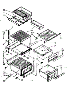 Refrigerator Interior Parts parts for Kenmore Refrigerator 106.8532841 (1068532841, 106 8532841) from AppliancePartsPros.com