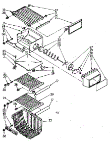 Freezer Interior Parts parts for Kenmore Refrigerator 106.8536731 (1068536731, 106 8536731) from AppliancePartsPros.com